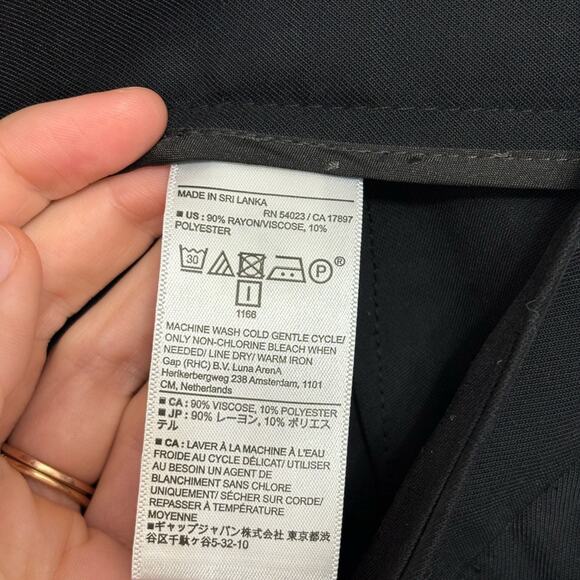 NWT Banana Republic Factory Drapey Wide Leg Pant in Black - Size 8 - Picture 8 of 9